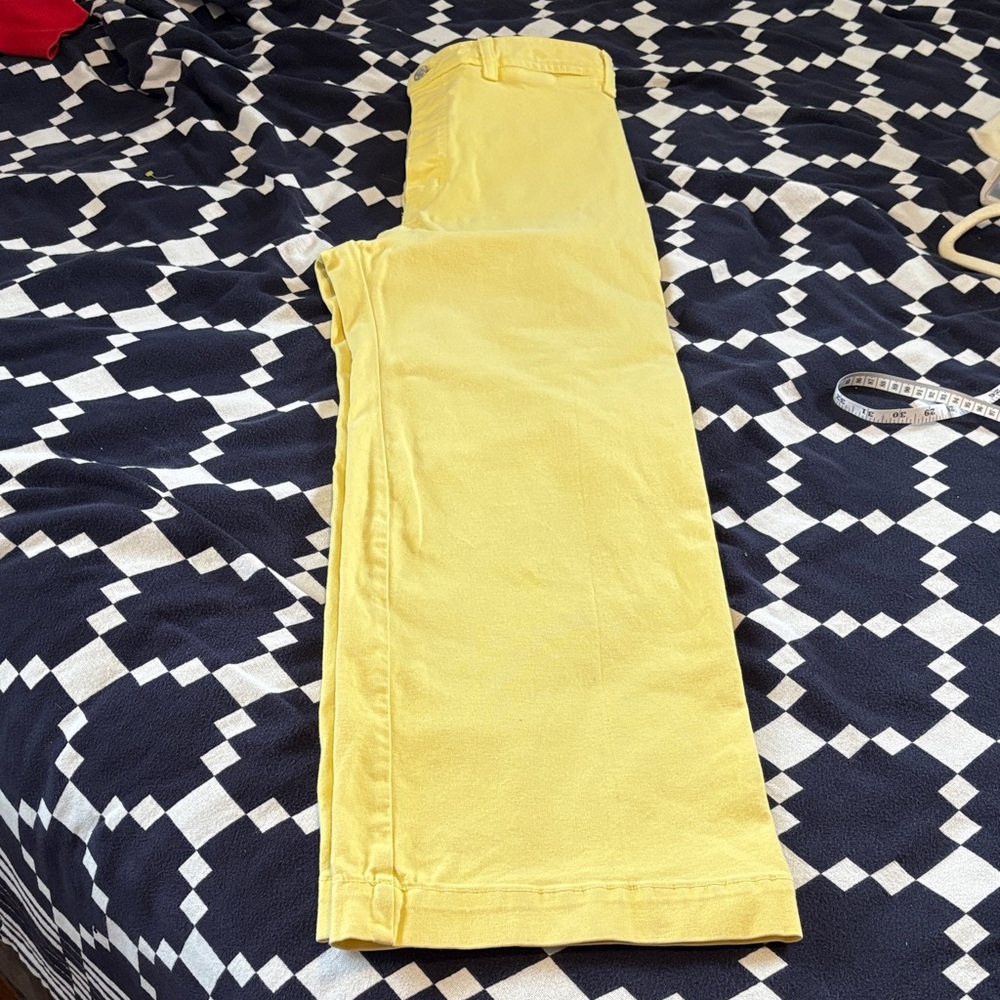 Veronica Beard Yellow Straight-Leg Women's Jeans